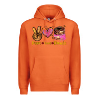 Carrot peace love donuts Premium Hoodie - AdoDesignShop