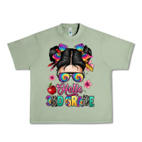 Oil Green hello third grade kid Urban Heavy Tee - texasbilliewilder