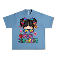 Pebble Blue hello third grade kid Urban Heavy Tee - texasbilliewilder