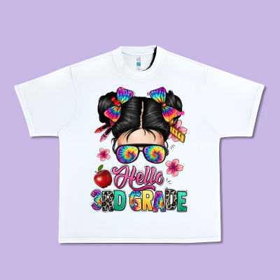 Hello Third Grade Kid Urban Heavy Tee Designed By Texasbilliewilder