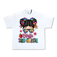 White hello third grade kid Urban Heavy Tee - texasbilliewilder