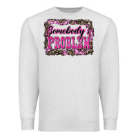 Oatmeal Heather Western Somebody's Problem Premium Sweatshirt - LillyAllenDesigns