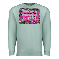 Seafoam Western Somebody's Problem Premium Sweatshirt - LillyAllenDesigns