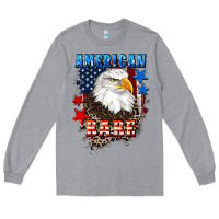 Heather Grey American Babe  4th of july Long Sleeve Tee - CowGirlArtShop