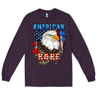 Plum American Babe  4th of july Long Sleeve Tee - CowGirlArtShop