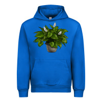 Cobalt Peace Lily Urban Hoodie - LillyAllenDesigns