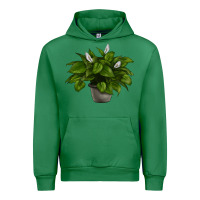 Emerald Peace Lily Urban Hoodie - LillyAllenDesigns