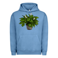 Pigment Pebble Blue Peace Lily Urban Hoodie - LillyAllenDesigns