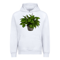 White Peace Lily Urban Hoodie - LillyAllenDesigns