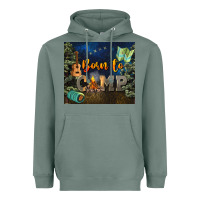 Sage born to camp Heavyweight Hoodie - NancyCooperArtShop