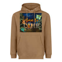 Toasted Coconut born to camp Heavyweight Hoodie - NancyCooperArtShop
