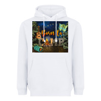 White born to camp Heavyweight Hoodie - NancyCooperArtShop