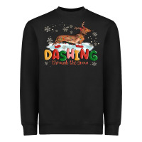 Black dachshund through the snow Heavyweight Sweatshirt - MaliasSmallBusiness