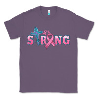 Lavender strong with cross ribbon Classic Tee - HRA Design Shop
