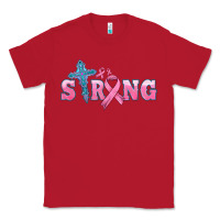 Red strong with cross ribbon Classic Tee - HRA Design Shop