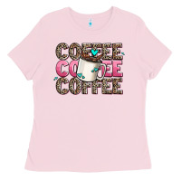 Bubblegum Pink coffee coffee coffee Ladies Tee - AdoDesignShop