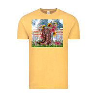 Vintage Mustard christian western Vintage Tee - Zillion Design Studio