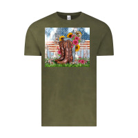Vintage Olive christian western Vintage Tee - Zillion Design Studio
