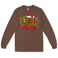 Chestnut Christmas santa claus Long Sleeve Tee - FaDigitalArtStudio