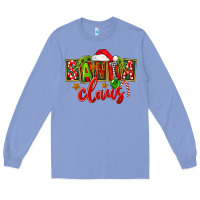 Colony Blue Christmas santa claus Long Sleeve Tee - FaDigitalArtStudio