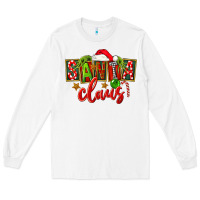 White Christmas santa claus Long Sleeve Tee - FaDigitalArtStudio
