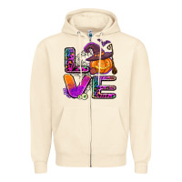 Sandshell halloween love Zipper Hoodie - AdoDesignShop