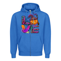 True Royal halloween love Zipper Hoodie - AdoDesignShop