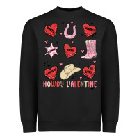 Black howdy valentine copy Heavyweight Sweatshirt - MaliasSmallBusiness