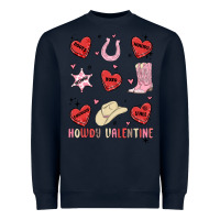 Navy howdy valentine copy Heavyweight Sweatshirt - MaliasSmallBusiness