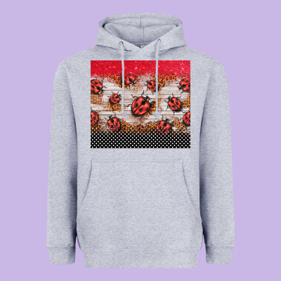 Ladybug Tumbler Heavyweight Hoodie Designed By Barkaloodesign