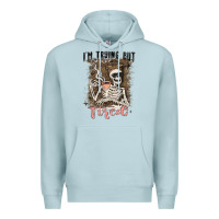 Blue Mist im trying but tired Premium Hoodie - MaliasSmallBusiness