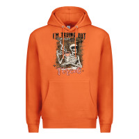 Carrot im trying but tired Premium Hoodie - MaliasSmallBusiness