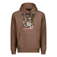 Chestnut im trying but tired Premium Hoodie - MaliasSmallBusiness