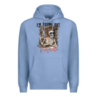 Colony Blue im trying but tired Premium Hoodie - MaliasSmallBusiness