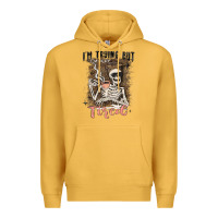 Mustard im trying but tired Premium Hoodie - MaliasSmallBusiness