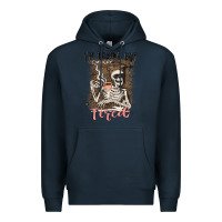 Navy im trying but tired Premium Hoodie - MaliasSmallBusiness