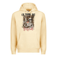 Pina Colada im trying but tired Premium Hoodie - MaliasSmallBusiness