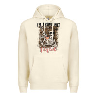Sandshell im trying but tired Premium Hoodie - MaliasSmallBusiness