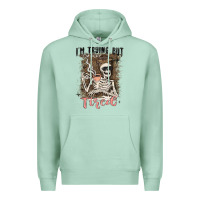 Seafoam im trying but tired Premium Hoodie - MaliasSmallBusiness