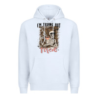 White im trying but tired Premium Hoodie - MaliasSmallBusiness