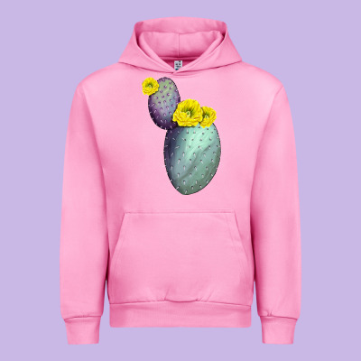 Opunthia Santa Rita Cactus Urban Hoodie Designed By Lillyallendesigns