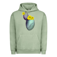 Pigment Oil Green Opunthia Santa Rita Cactus Urban Hoodie - LillyAllenDesigns
