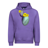 Tulip Opunthia Santa Rita Cactus Urban Hoodie - LillyAllenDesigns