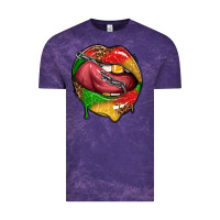 Cloud Purple juneteenth day lips Vintage Tee - texasbilliewilder