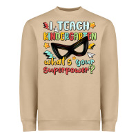 Mushroom i teach kindergarten whats your superpower Heavyweight Sweatshirt - MaliasSmallBusiness