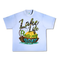 Grape Ice lake life floats my boat Urban Heavy Tee - BarkalooDesign