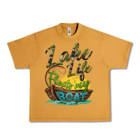 Peanut Butter lake life floats my boat Urban Heavy Tee - BarkalooDesign