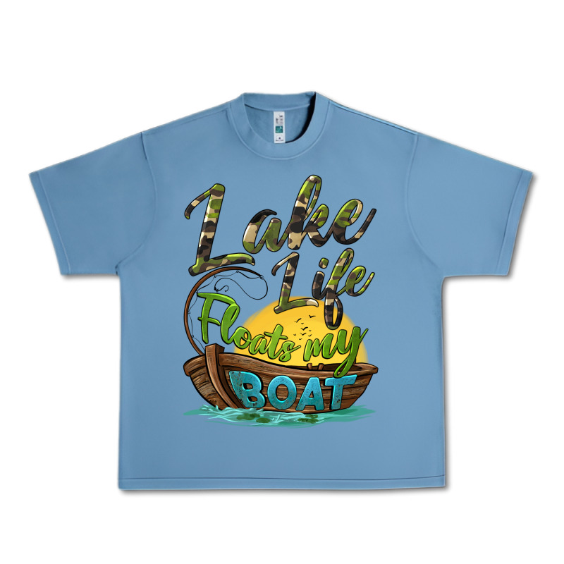 Lake Life Floats My Boat Urban Heavy Tee by BarkalooDesign | Teevron