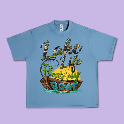 Lake Life Floats My Boat Urban Heavy Tee Designed By Barkaloodesign