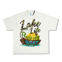 Pistachio lake life floats my boat Urban Heavy Tee - BarkalooDesign